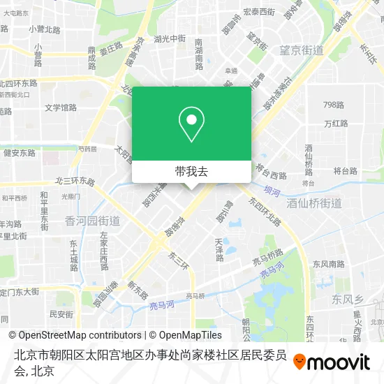 北京市朝阳区太阳宫地区办事处尚家楼社区居民委员会地图
