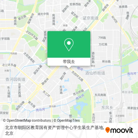 北京市朝阳区教育国有资产管理中心学生装生产基地地图