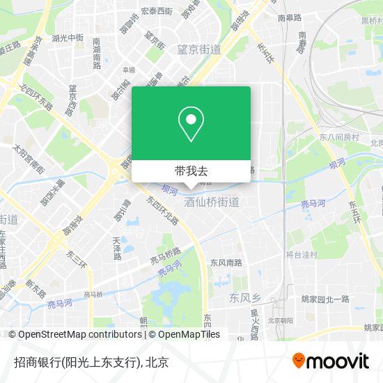招商银行(阳光上东支行)地图