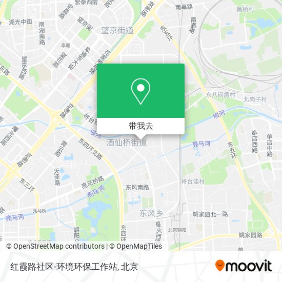 红霞路社区-环境环保工作站地图