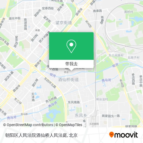 朝阳区人民法院酒仙桥人民法庭地图