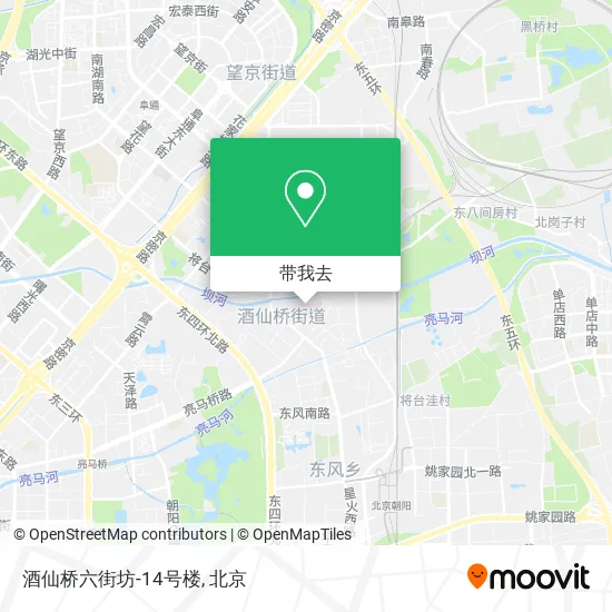 酒仙桥六街坊-14号楼地图