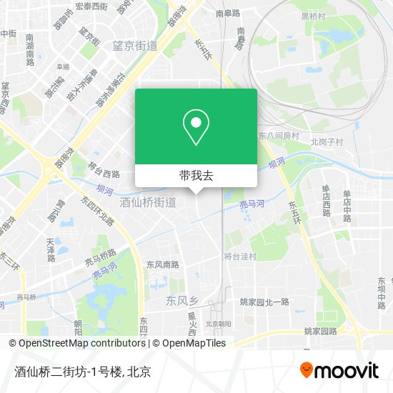 酒仙桥二街坊-1号楼地图
