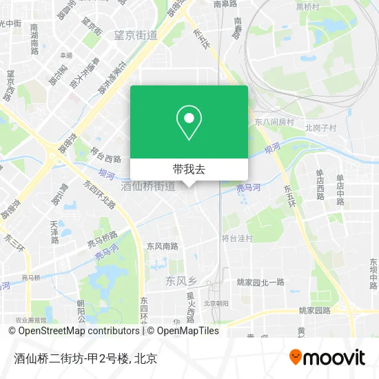 酒仙桥二街坊-甲2号楼地图