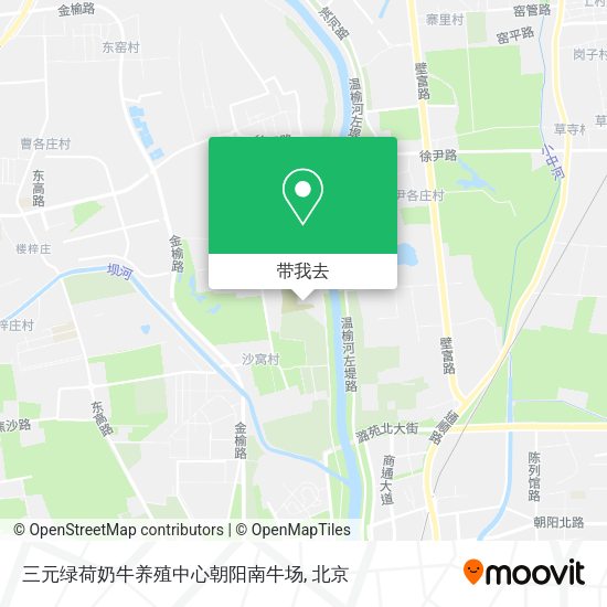 三元绿荷奶牛养殖中心朝阳南牛场地图