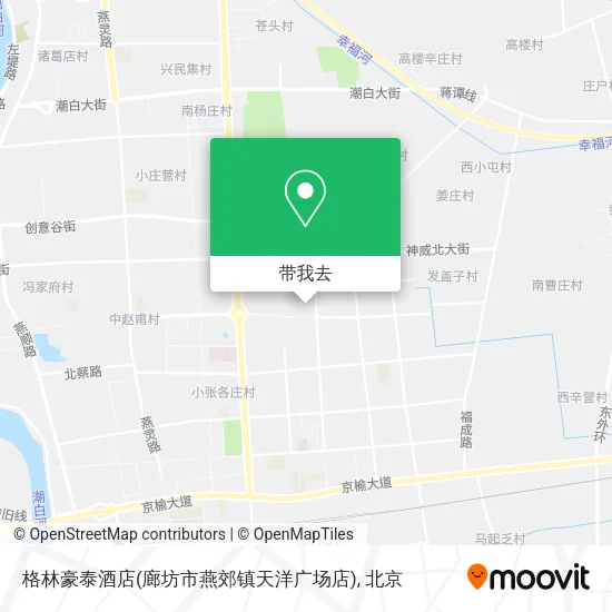 格林豪泰酒店(廊坊市燕郊镇天洋广场店)地图