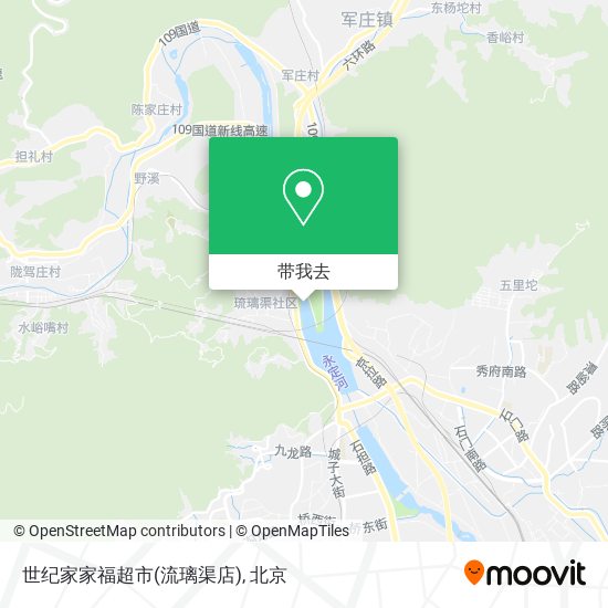 世纪家家福超市(流璃渠店)地图