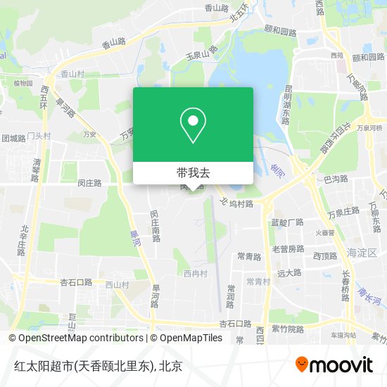 红太阳超市(天香颐北里东)地图