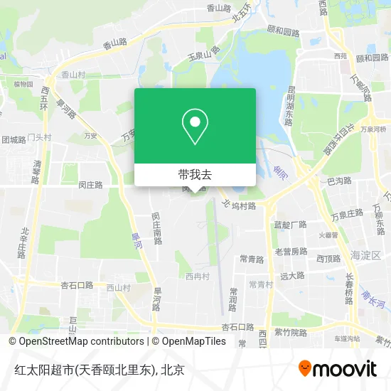 红太阳超市(天香颐北里东)地图