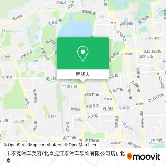 卡泰克汽车美容(北京捷亚泰汽车装饰有限公司店)地图