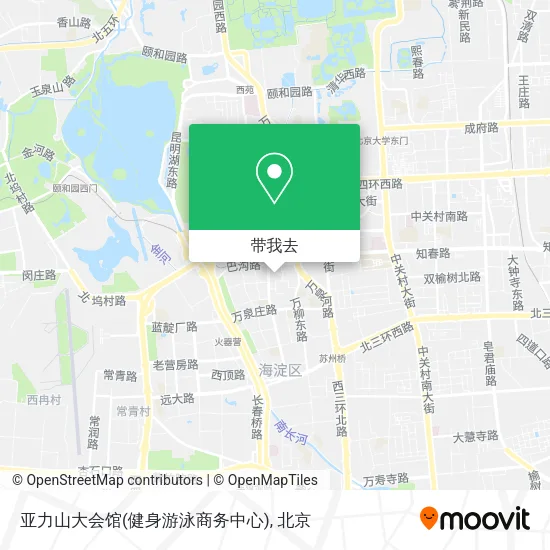 亚力山大会馆(健身游泳商务中心)地图