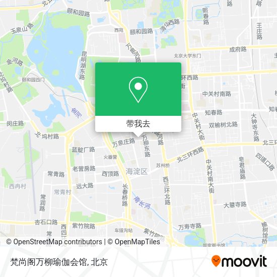 梵尚阁万柳瑜伽会馆地图