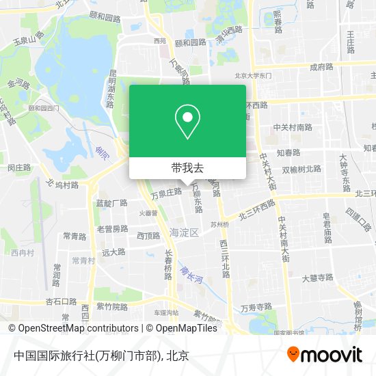 中国国际旅行社(万柳门市部)地图