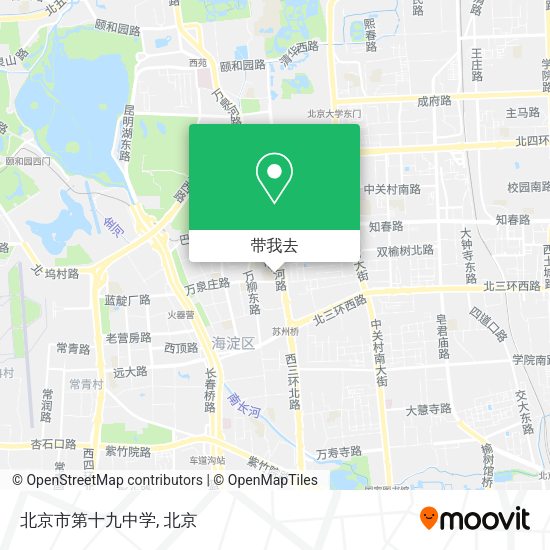 北京市第十九中学地图