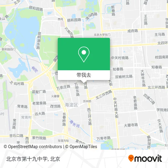 北京市第十九中学地图