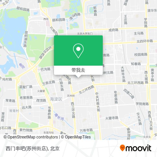 西门串吧(苏州街店)地图