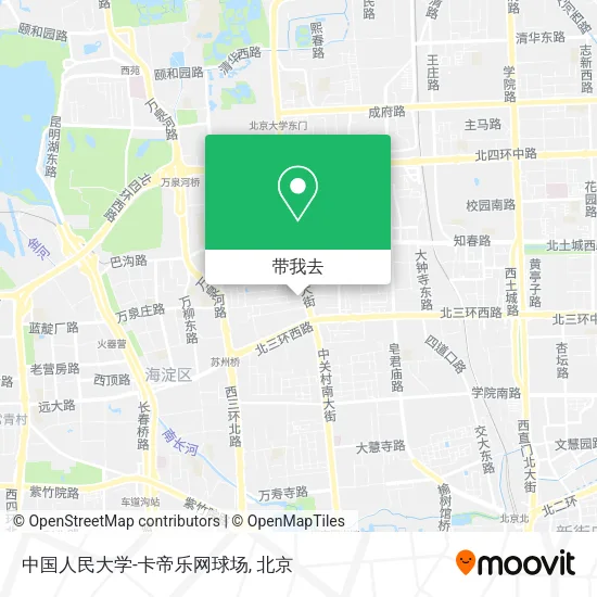 中国人民大学-卡帝乐网球场地图