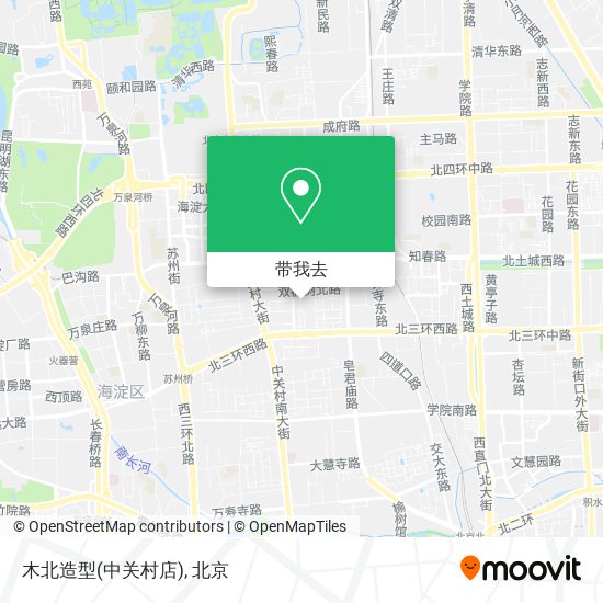 木北造型(中关村店)地图