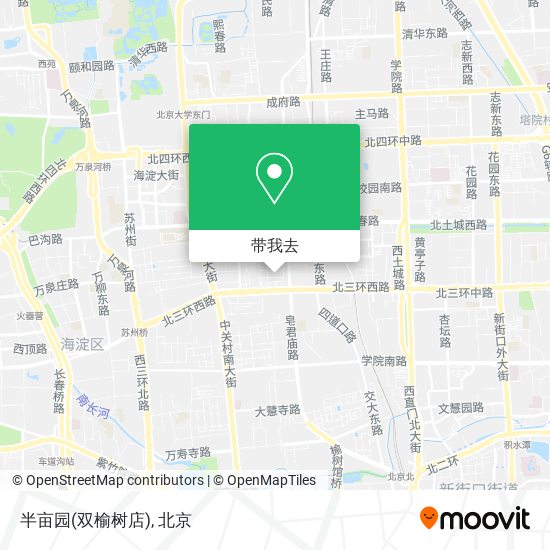 半亩园(双榆树店)地图