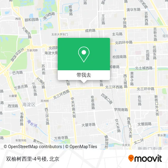 双榆树西里-4号楼地图