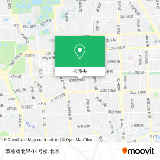 双榆树北里-14号楼地图