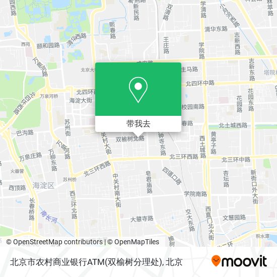 北京市农村商业银行ATM(双榆树分理处)地图