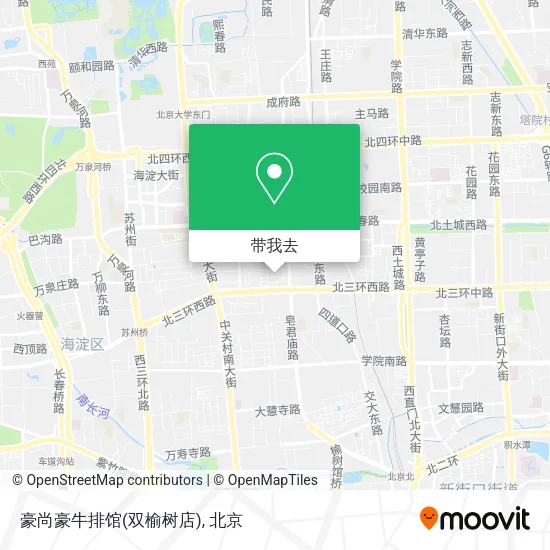 豪尚豪牛排馆(双榆树店)地图