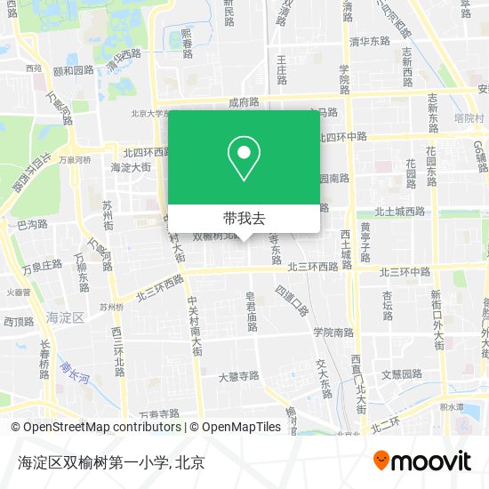 海淀区双榆树第一小学地图