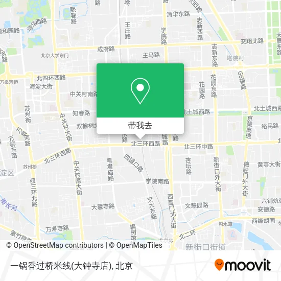 一锅香过桥米线(大钟寺店)地图