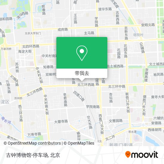 古钟博物馆-停车场地图