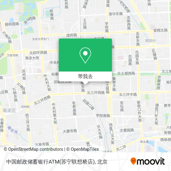 中国邮政储蓄银行ATM(苏宁联想桥店)地图