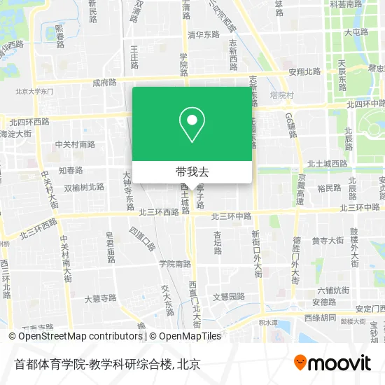 首都体育学院-教学科研综合楼地图