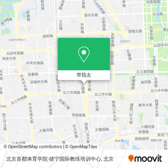北京首都体育学院-婧宁国际教练培训中心地图