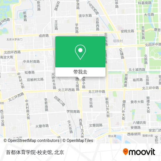 首都体育学院-校史馆地图