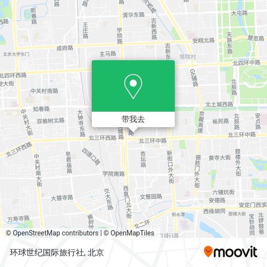 环球世纪国际旅行社地图