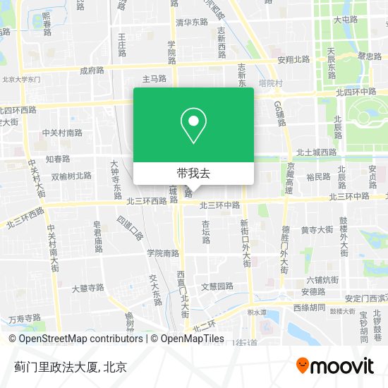 蓟门里政法大厦地图