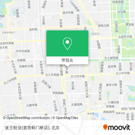 派王鞋业(直营蓟门桥店)地图