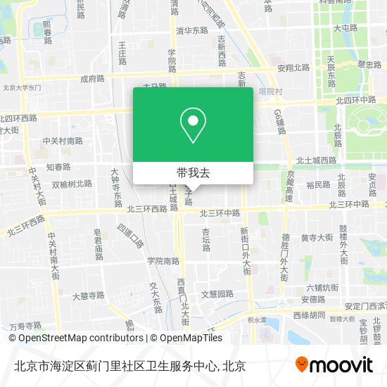 北京市海淀区蓟门里社区卫生服务中心地图