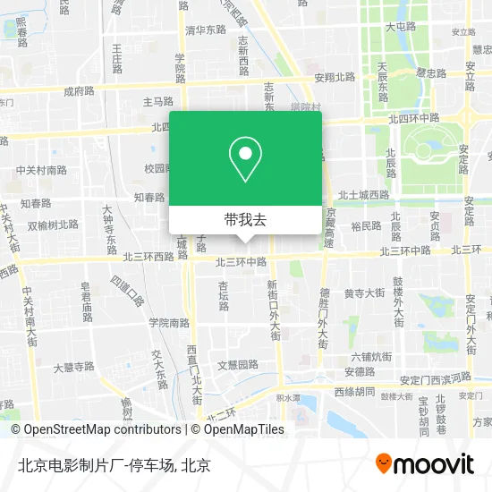 北京电影制片厂-停车场地图