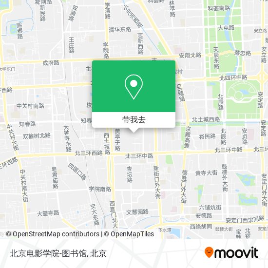 北京电影学院-图书馆地图