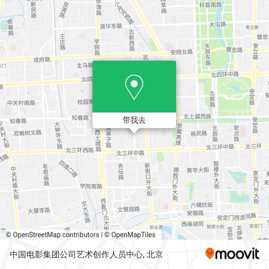 中国电影集团公司艺术创作人员中心地图