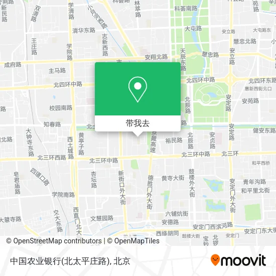 中国农业银行(北太平庄路)地图
