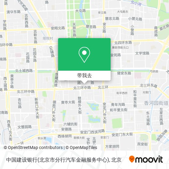 中国建设银行(北京市分行汽车金融服务中心)地图