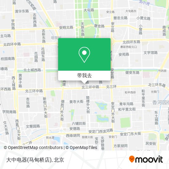 大中电器(马甸桥店)地图