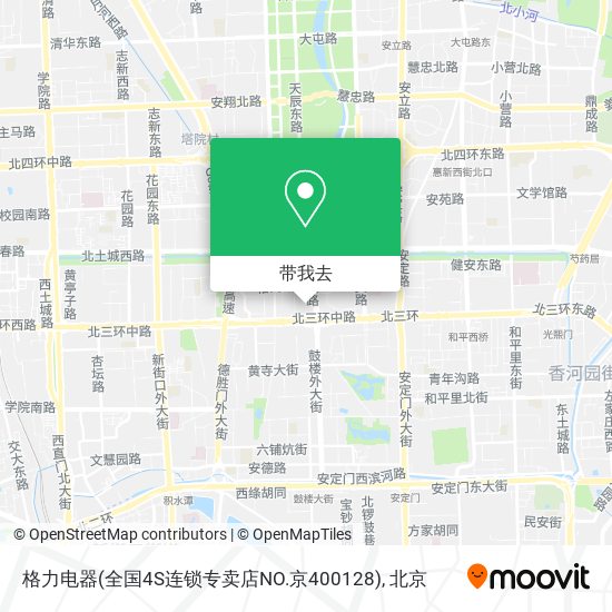 格力电器(全国4S连锁专卖店NO.京400128)地图