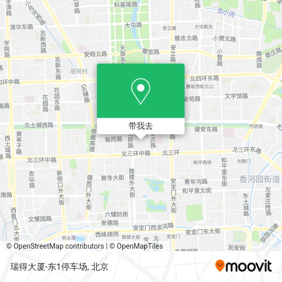 瑞得大厦-东1停车场地图