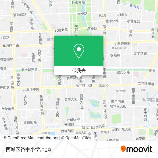 西城区裕中小学地图