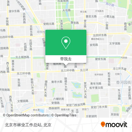 北京市林业工作总站地图
