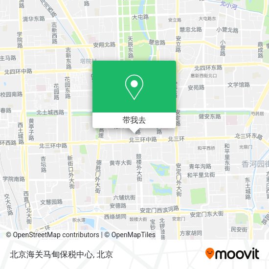 北京海关马甸保税中心地图