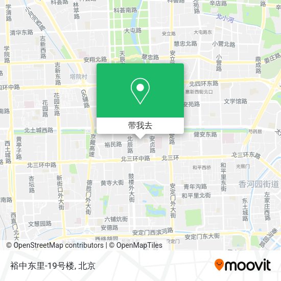 裕中东里-19号楼地图